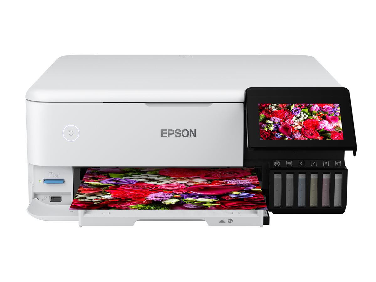 Impressora Multifunções Epson EcoTank ET-8500 Recarregável A4 Branco - Imagem 13