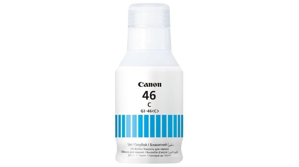 Recarga de Tinta Canon GI-46 C Azul Cyan Original para MAXIFY GX5040/GX6040/GX7040 14.000 Páginas - Imagem 1