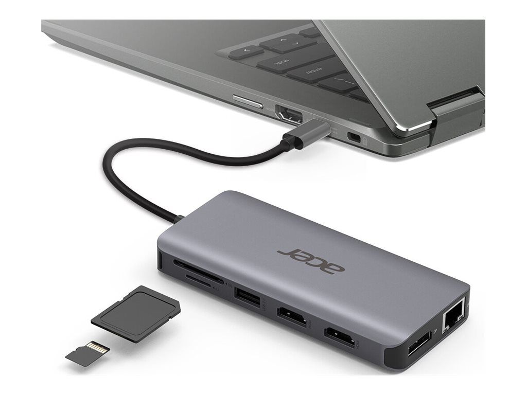 Adaptador USB-C Acer 12-em-1 HDMI e Rede - Imagem 9