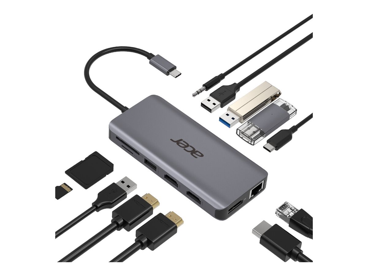 Adaptador USB-C Acer 12-em-1 HDMI e Rede - Imagem 7