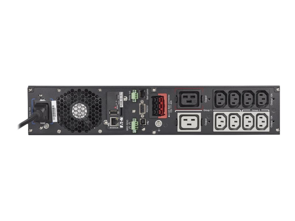 UPS Eaton 9PX Lithium-ion Netpack 3000 VA Rack 2U Preto Prata - Imagem 1