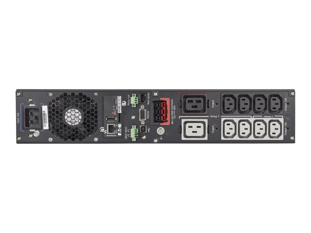 UPS Eaton 9PX Lithium-ion Netpack 3000 VA Rack 2U Preto Prata - Imagem 2