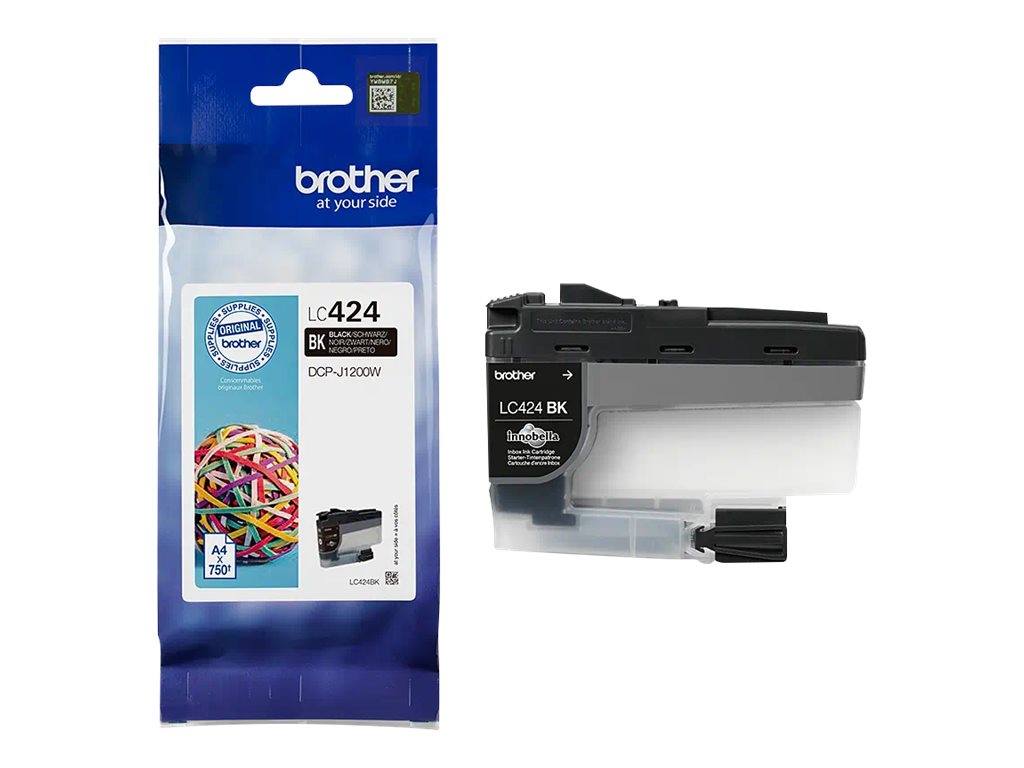 Tinteiro Brother LC424BK Preto Original - Imagem 3