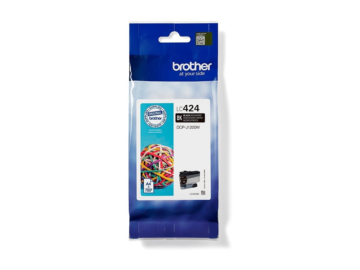 Tinteiro Brother LC424BK Preto Original