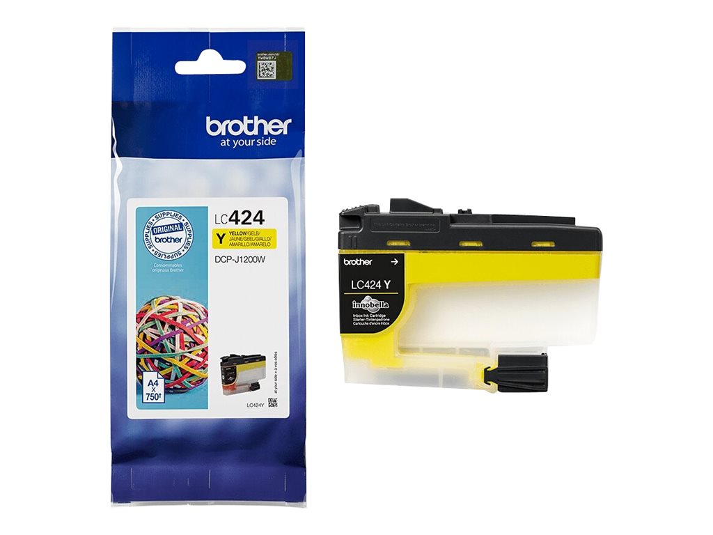 Tinteiro Brother LC424Y Amarelo Original - Imagem 5