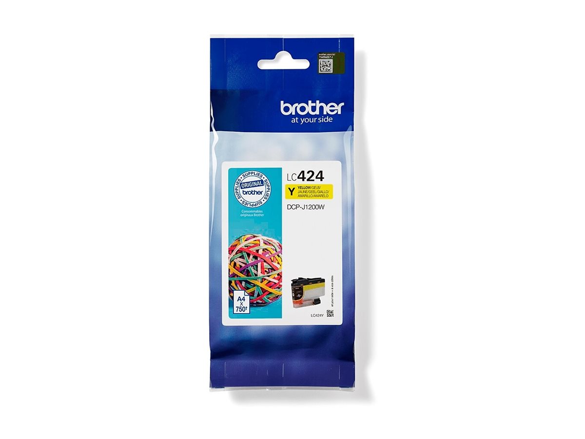 Tinteiro Brother LC424Y Amarelo Original