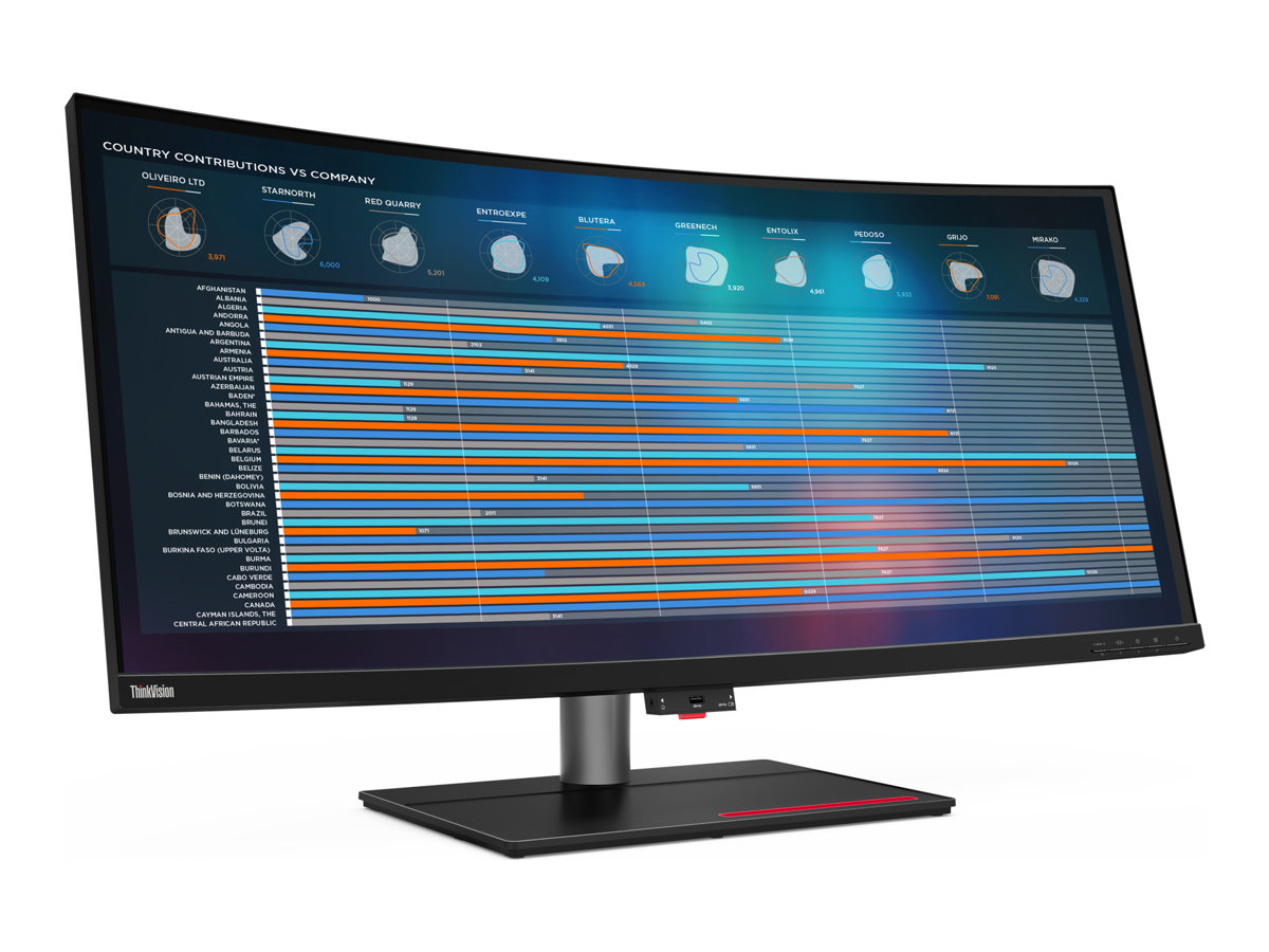 Monitor Lenovo ThinkVision P40w-20 40" Curvo IPS Preto Lustroso - Imagem 13