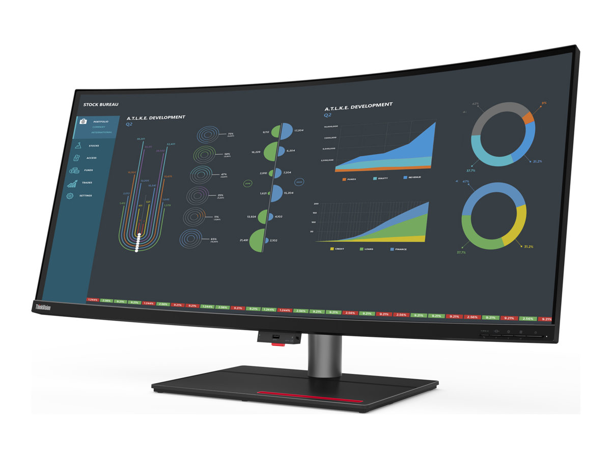 Monitor Lenovo ThinkVision P40w-20 40" Curvo IPS Preto Lustroso - Imagem 6