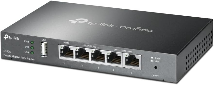 Router VPN TP-Link Omada ER605 Gigabit Multi-WAN 5 Portas Gestão Centralizada Omada SDN - Imagem 2