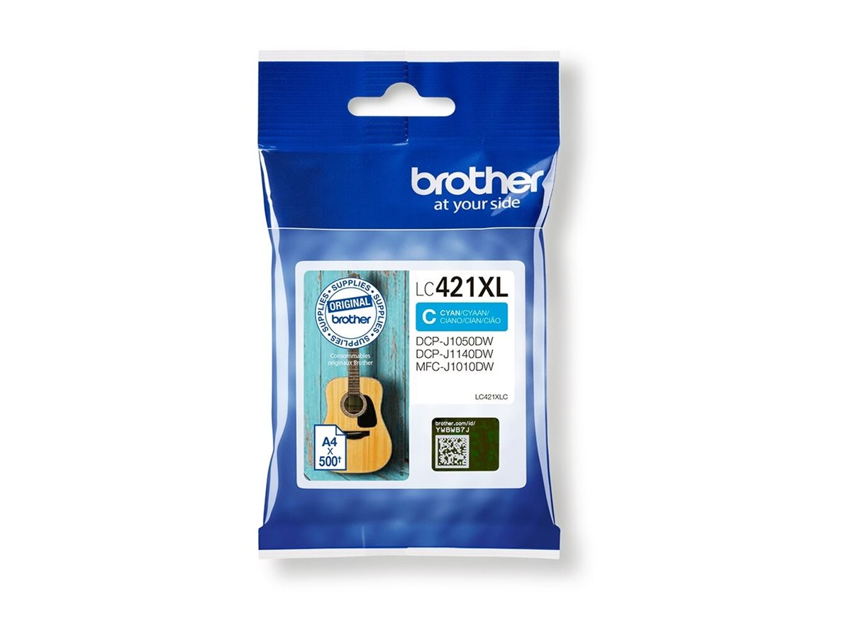 Tinteiro Brother LC421XLC Alto Rendimento Cyan Original