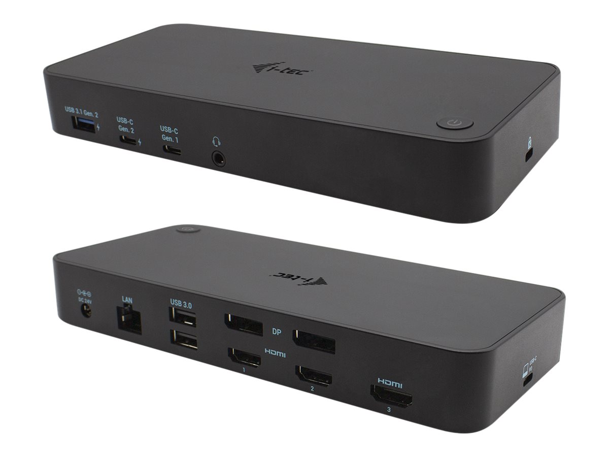 Estação de Engate i-Tec USB-C TB3 3xHDMI 2xDP 1GbE - Imagem 4