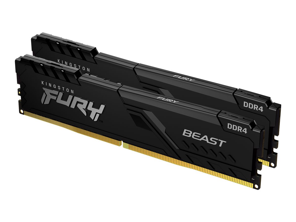 Kit Memória RAM Kingston FURY Beast DDR4 64 GB 3200 MHz Preto - Imagem 3
