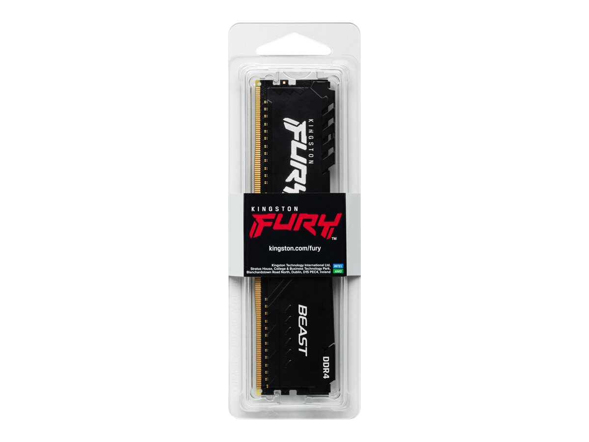 Memória RAM Kingston FURY Beast 16GB 3200MHz DDR4 Preto