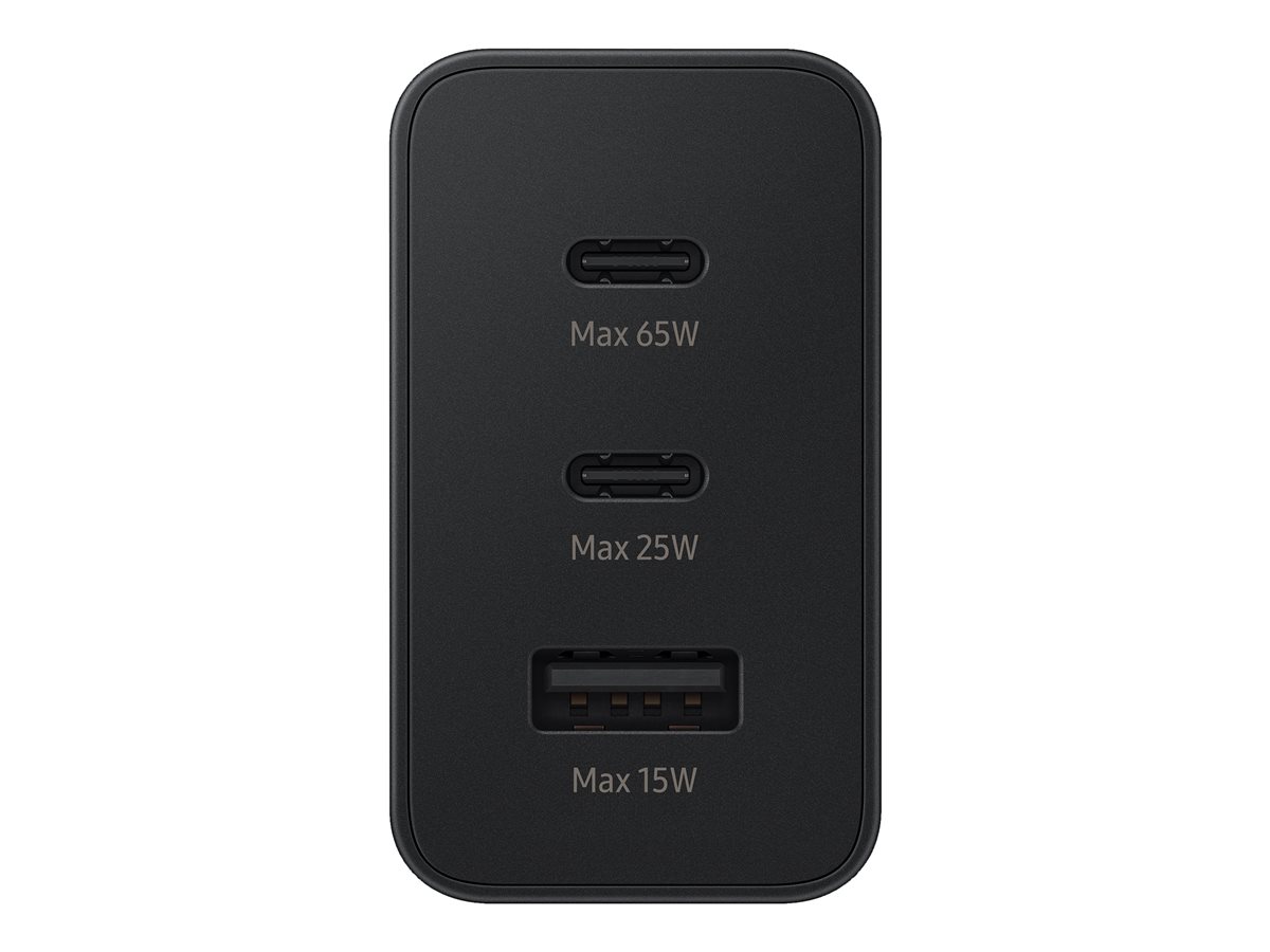 Carregador Samsung EP-T6530 65W Tripla Saída USB-C Preto - Imagem 3