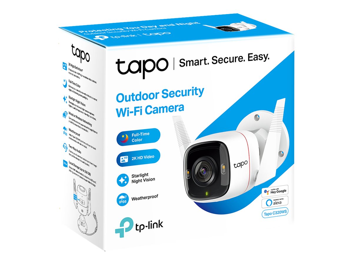 Câmara de Vigilância Tapo C320WS Exterior 4MP 1440p WiFi Áudio