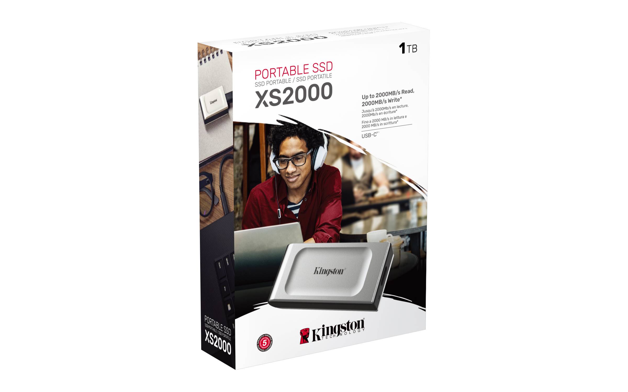 SSD Portátil Kingston XS2000 1TB USB 3.2 Gen 2x2 USB-C - Imagem 8