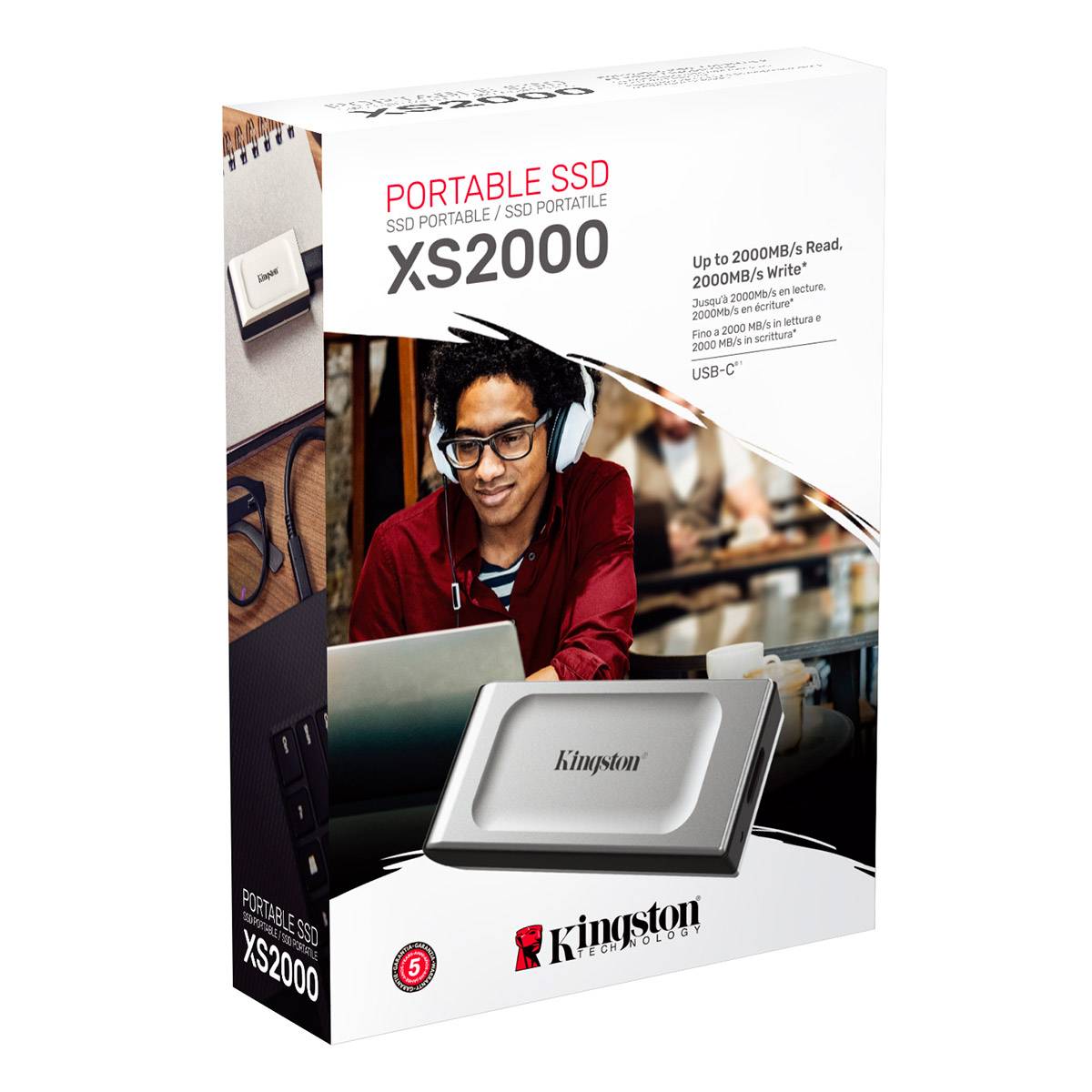 SSD Externa Portátil Kingston XS2000 500GB USB 3.2 Gen 2x2 USB-C - Imagem 4