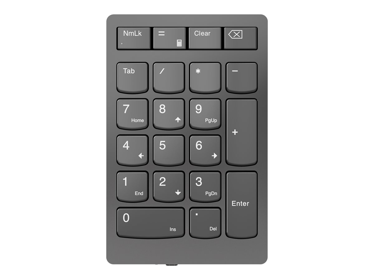 Teclado Numérico LENOVO Go Wireless Numeric Keypad sem fios 2.4 GHz Chave-Tesoura cinza temporal - Imagem 2