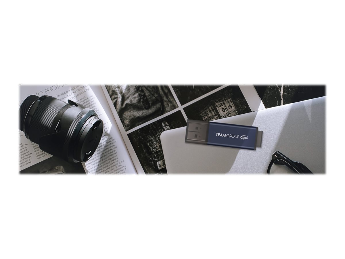 Pen Drive Team C211 256GB Azul Cinza USB 3.2 - Imagem 10