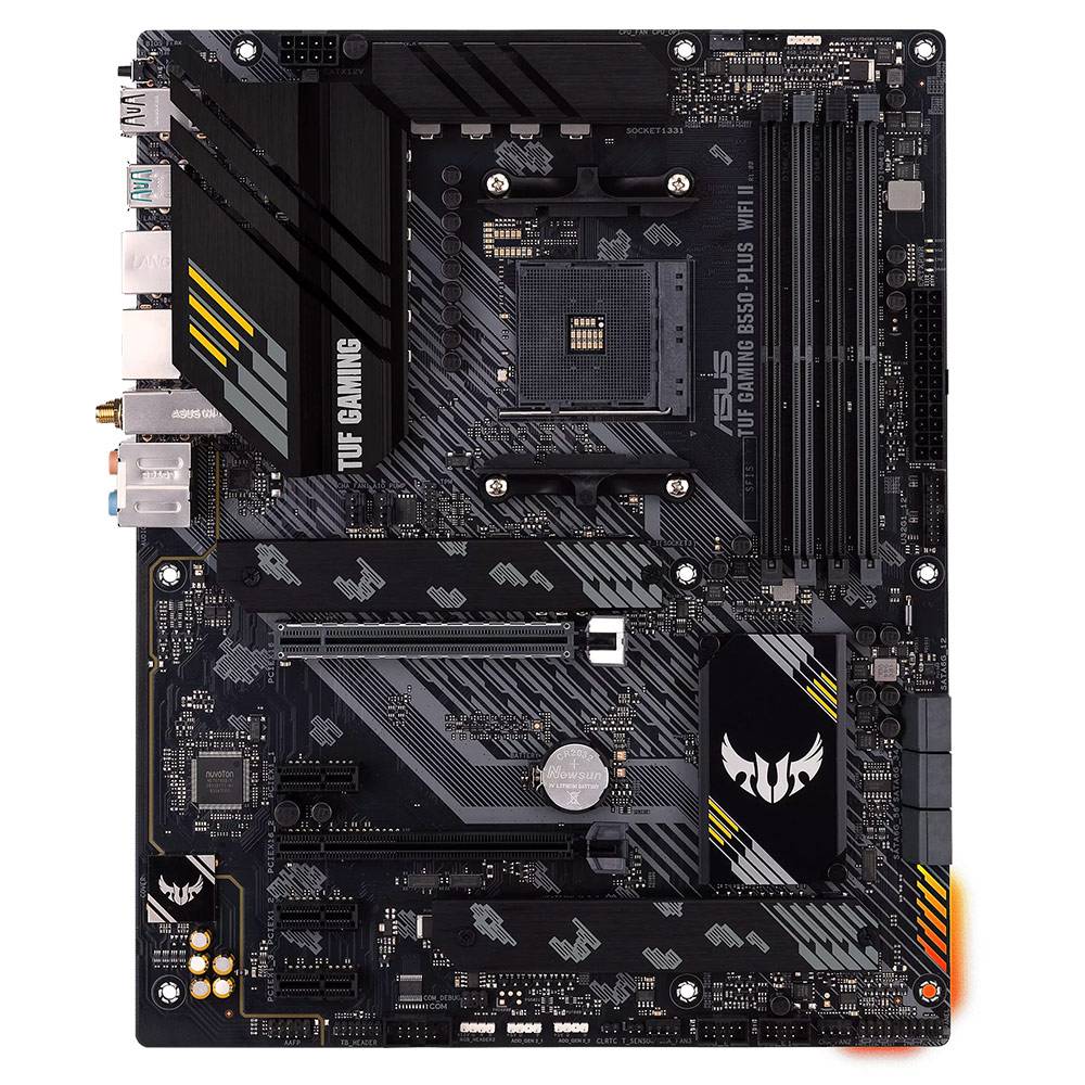 ASUS TUF GAMING B550-PLUS WIFI II - Placa-mãe - ATX - Socket AM4 - AMD B550 Chipset - USB-C Gen2, USB 3.2 Gen 1, USB 3.2 Gen 2 - 2.5 Gigabit LAN, Wi-Fi 6, Bluetooth - gráfico integrado (necessário CPU) - HD Audio (8-canais) - Imagem 2