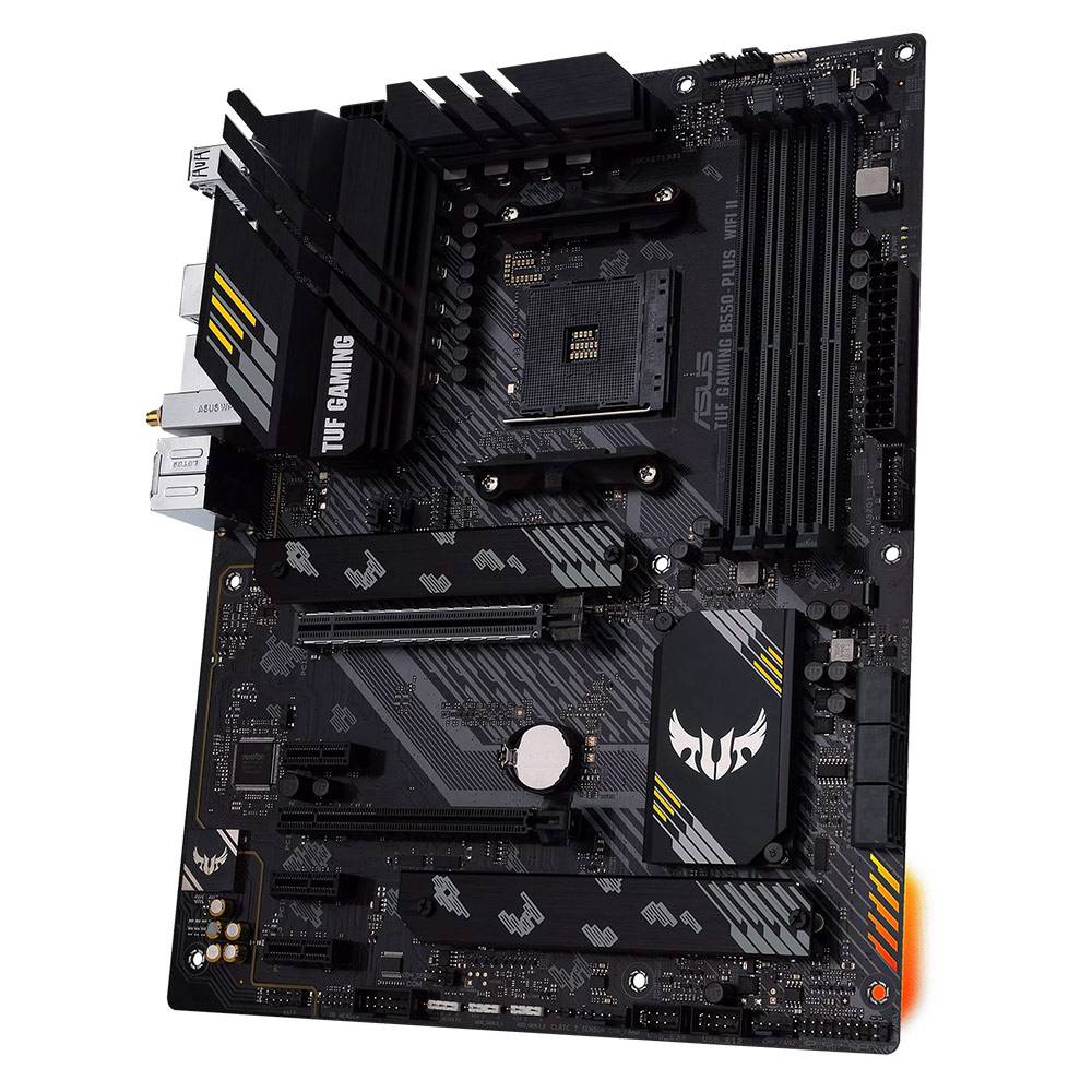 ASUS TUF GAMING B550-PLUS WIFI II - Placa-mãe - ATX - Socket AM4 - AMD B550 Chipset - USB-C Gen2, USB 3.2 Gen 1, USB 3.2 Gen 2 - 2.5 Gigabit LAN, Wi-Fi 6, Bluetooth - gráfico integrado (necessário CPU) - HD Audio (8-canais) - Imagem 5