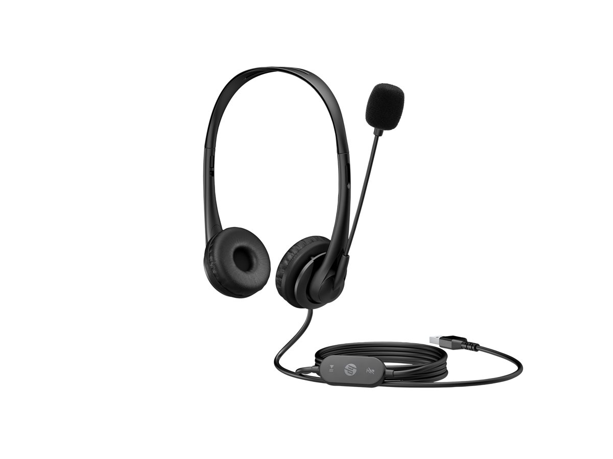 Auscultadores HP G2 USB Preto - Imagem 2