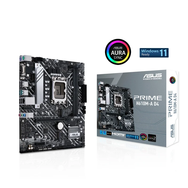 Motherboard ASUS Prime H610M-A D4 Socket LGA1700 DDR4 Micro-ATX - Imagem 1