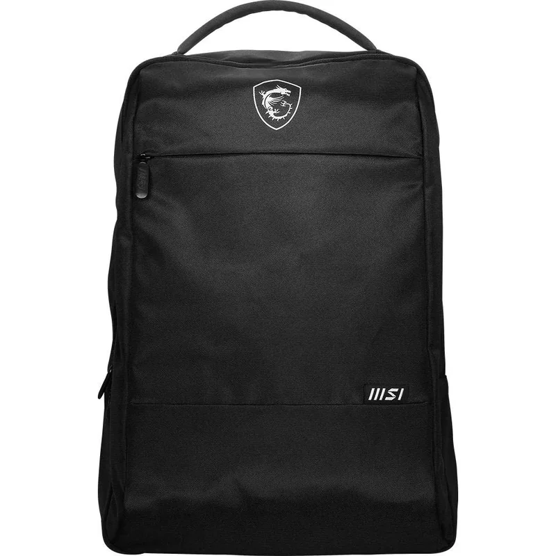 Mochila MSI Essential Backpack em Poliéster Preto - Imagem 1