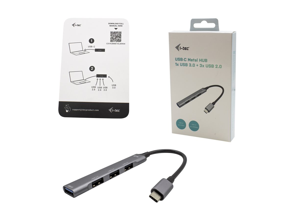 Hub USB i-Tec 4 Portas (1 USB 3.0 + 3 USB 2.0) - Imagem 3