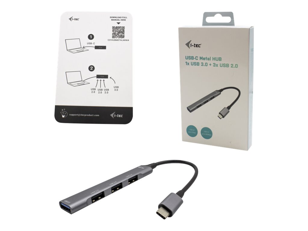 Hub USB i-Tec 4 Portas (1 USB 3.0 + 3 USB 2.0) - Imagem 4