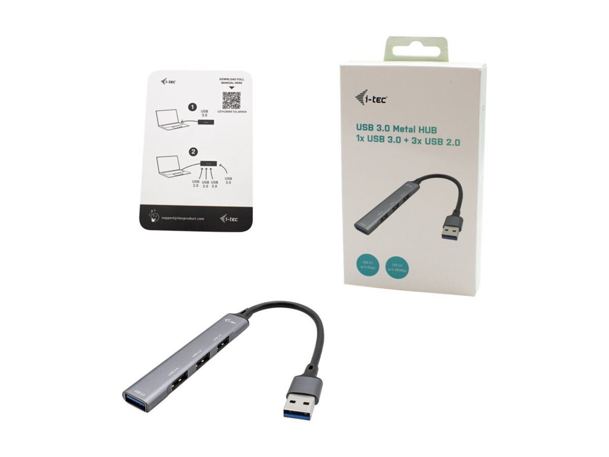 Hub USB i-Tec USB 3.0 Metal 4 Portas - Imagem 4