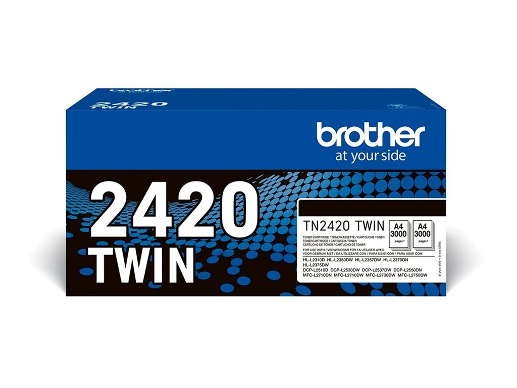 Cartucho Toner Brother TN2420 Twin Pack Alto Rendimento Preto