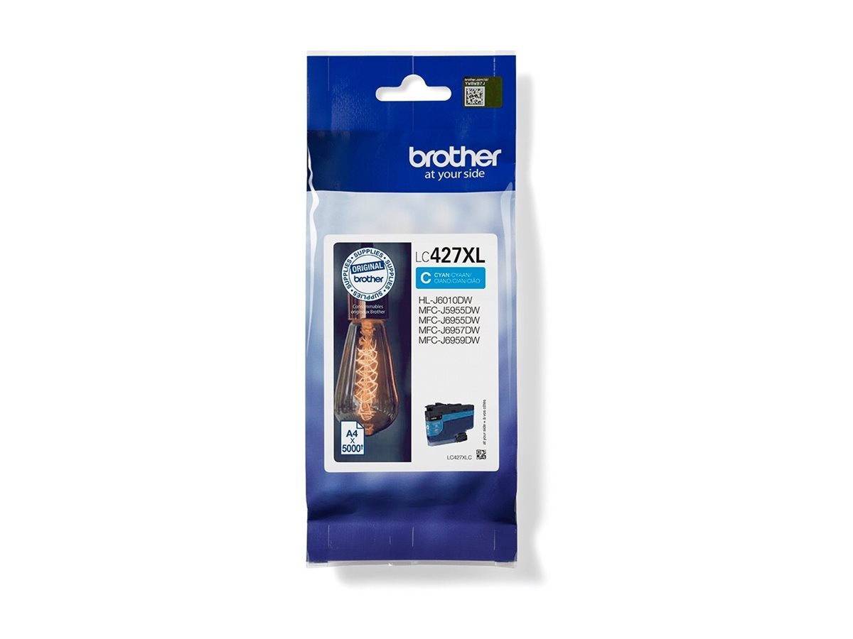 Tinteiro Brother LC427XLC Alta Capacidade Ciano Original