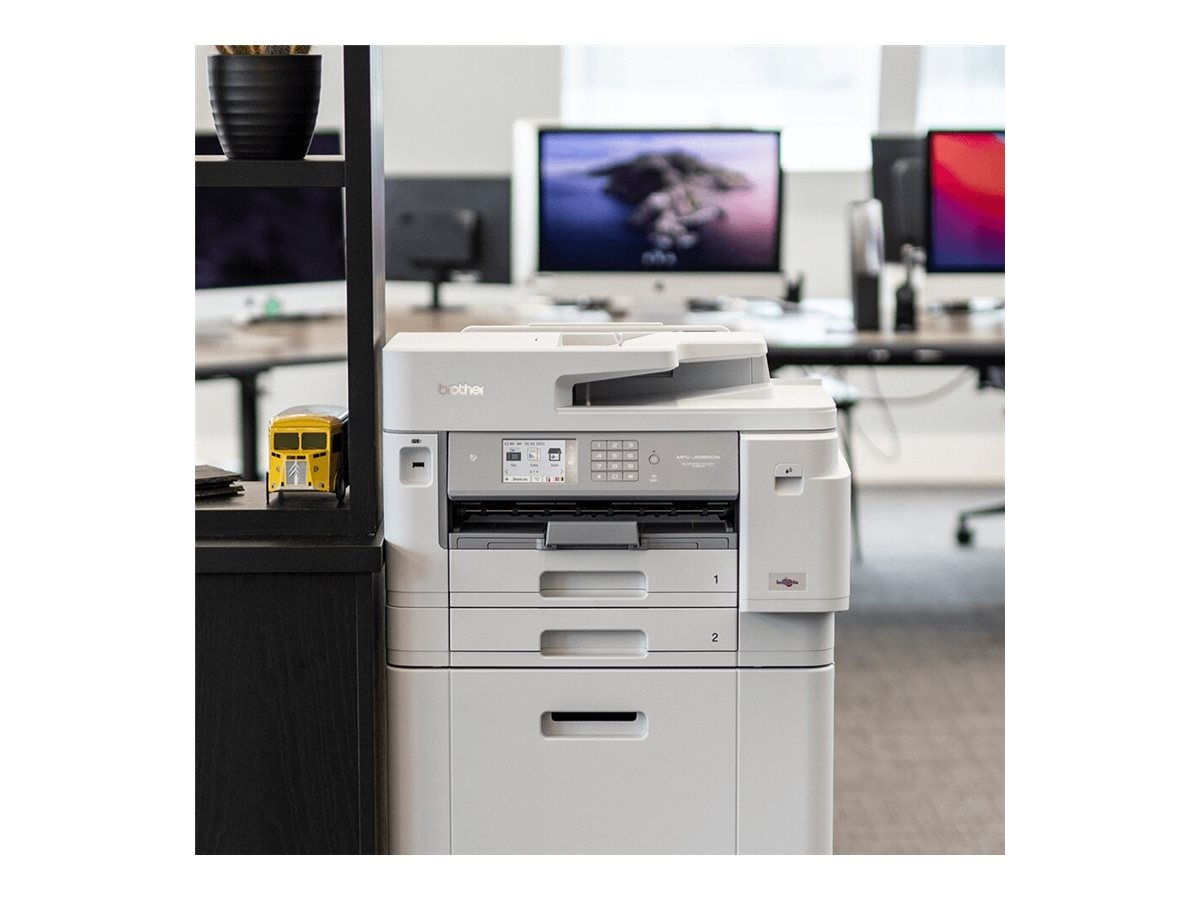 Brother MFC-J5955DW - Impressora multi-funções - a cores - jacto de tinta - A3/Ledger (media) - até 25 ppm (cópia) - até 30 ppm (impressão) - 600 folhas - 33.6 Kbps - USB 2.0, LAN, Wi-Fi(n), NFC, USB 2.0 host - Imagem 6
