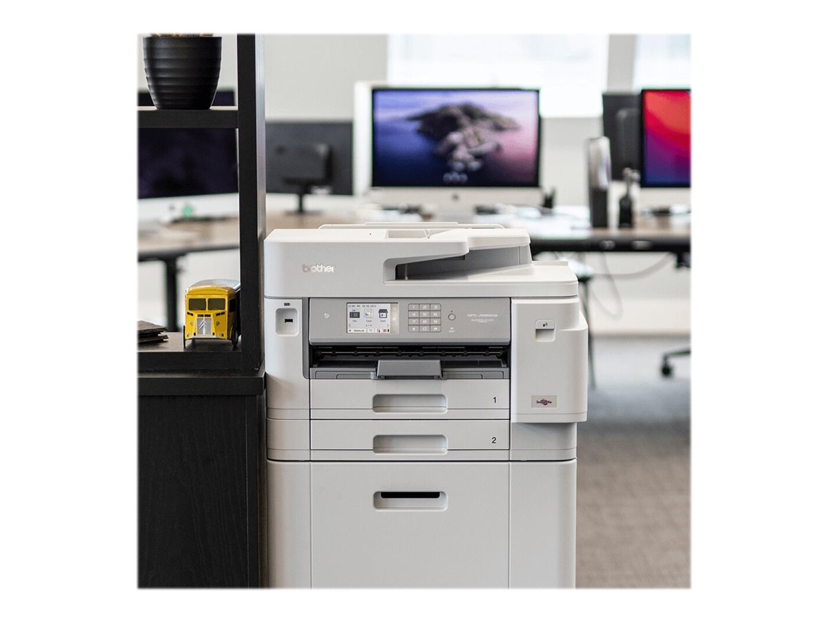 Brother MFC-J5955DW - Impressora multi-funções - a cores - jacto de tinta - A3/Ledger (media) - até 25 ppm (cópia) - até 30 ppm (impressão) - 600 folhas - 33.6 Kbps - USB 2.0, LAN, Wi-Fi(n), NFC, USB 2.0 host - Imagem 4