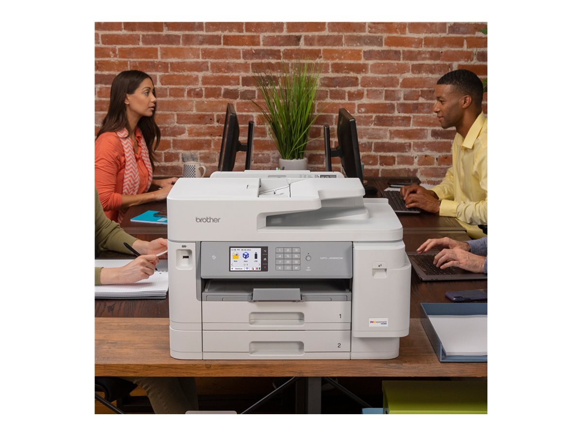 Brother MFC-J5955DW - Impressora multi-funções - a cores - jacto de tinta - A3/Ledger (media) - até 25 ppm (cópia) - até 30 ppm (impressão) - 600 folhas - 33.6 Kbps - USB 2.0, LAN, Wi-Fi(n), NFC, USB 2.0 host - Imagem 5