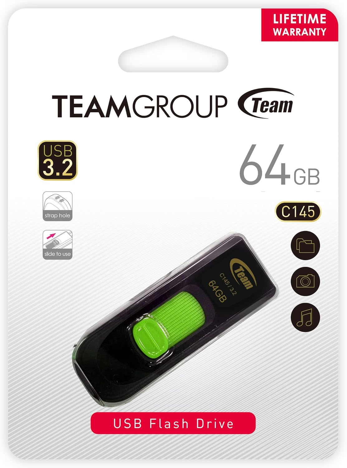 Pen Drive TEAMGROUP C145 64GB USB 3.0 Verde - Imagem 9
