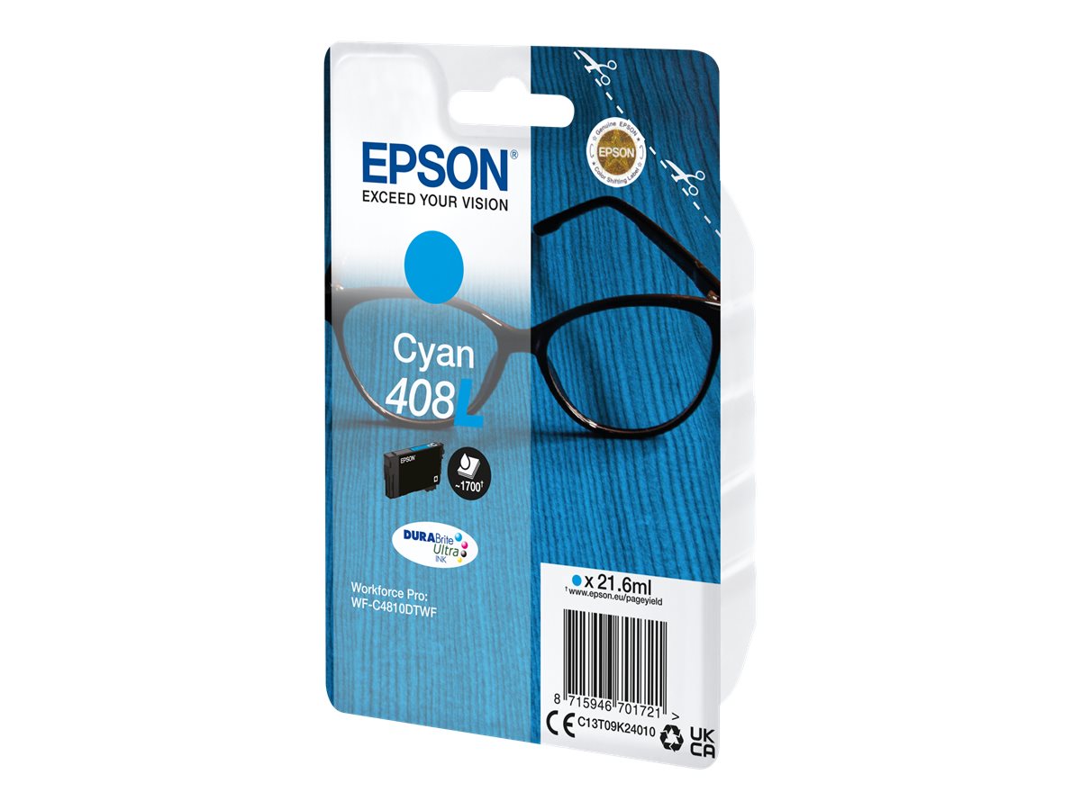 Tinteiro Epson 408L Azul Cyan 21.6 ml Original