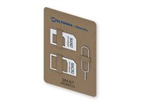 Kit de Adaptadores de Cartão SIM Teltonika Nano-SIM Micro-SIM e Ferramenta de Ejeção em Aço Inoxidável - Imagem 1