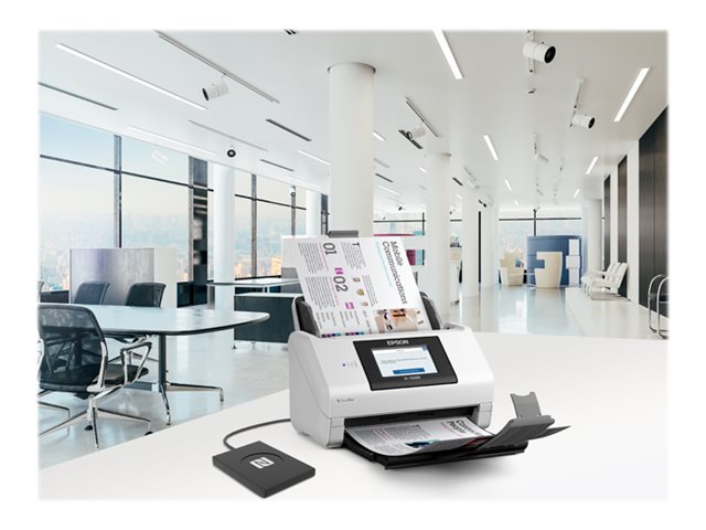 Digitalizador EPSON WorkForce DS-790WN Duplex A4/Legal 600dpi 45ppm ADF 100F 7000 Varreduras USB 3.0 GBLAN Wi-Fi - Imagem 3