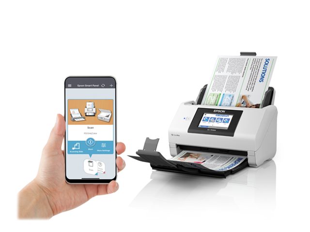 Digitalizador EPSON WorkForce DS-790WN Duplex A4/Legal 600dpi 45ppm ADF 100F 7000 Varreduras USB 3.0 GBLAN Wi-Fi - Imagem 5