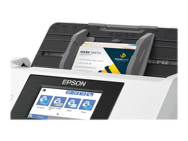Digitalizador EPSON WorkForce DS-790WN Duplex A4/Legal 600dpi 45ppm ADF 100F 7000 Varreduras USB 3.0 GBLAN Wi-Fi - Imagem 2