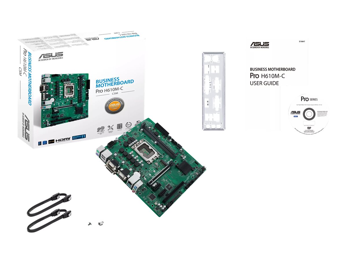 Motherboard ASUS Pro H610M-C-CSM micro ATX LGA1700 H610 USB 3.2 Gen 1/Gen 2 Gigabit LAN HD Audio 8-Canais - Imagem 7