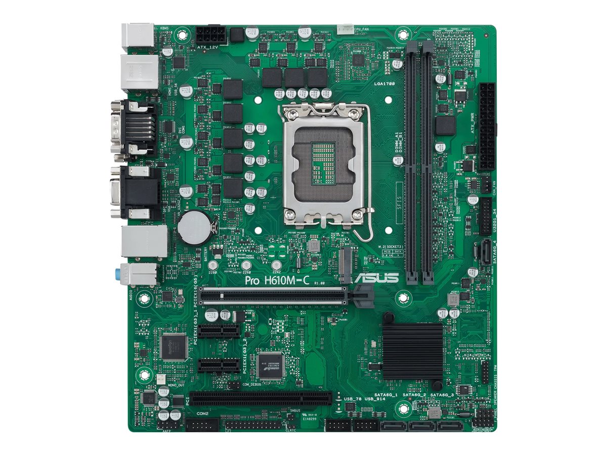 Motherboard ASUS Pro H610M-C-CSM micro ATX LGA1700 H610 USB 3.2 Gen 1/Gen 2 Gigabit LAN HD Audio 8-Canais - Imagem 5