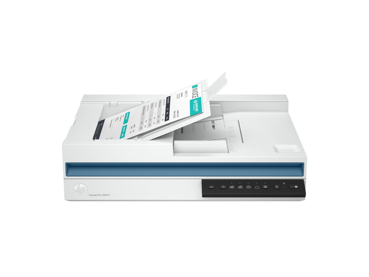 Scanner de Documentos HP Scanjet Pro 3600 f1 SIC A4 Duplex 30 ppm 600 ppp ADF 60 Folhas 3000 Varreduras/Dia USB 3.0 - Imagem 4