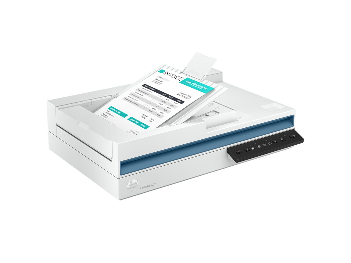 Scanner de Documentos HP Scanjet Pro 3600 f1 SIC A4 Duplex 30 ppm 600 ppp ADF 60 Folhas 3000 Varreduras/Dia USB 3.0 - Imagem 10