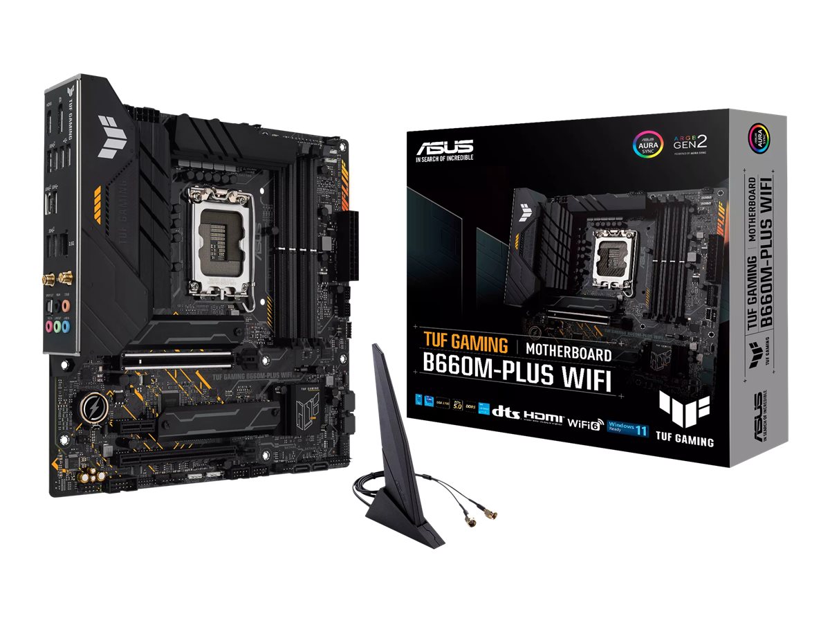 Motherboard ASUS TUF GAMING B660M-PLUS WIFI micro ATX LGA1700 B660 Wi-Fi 6 Bluetooth 2.5G LAN USB-C Gen 2x2 HD Audio 8 Canais - Imagem 3