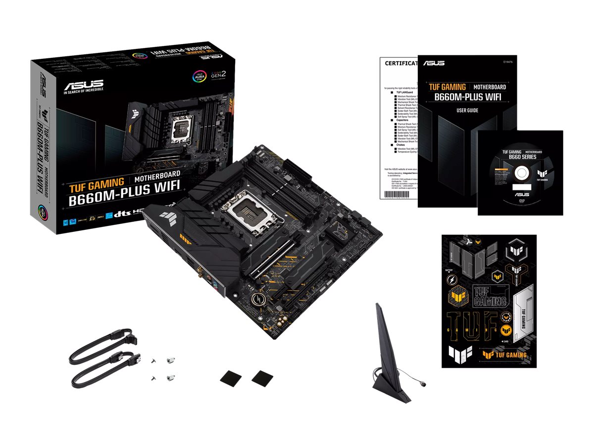 Motherboard ASUS TUF GAMING B660M-PLUS WIFI micro ATX LGA1700 B660 Wi-Fi 6 Bluetooth 2.5G LAN USB-C Gen 2x2 HD Audio 8 Canais - Imagem 8