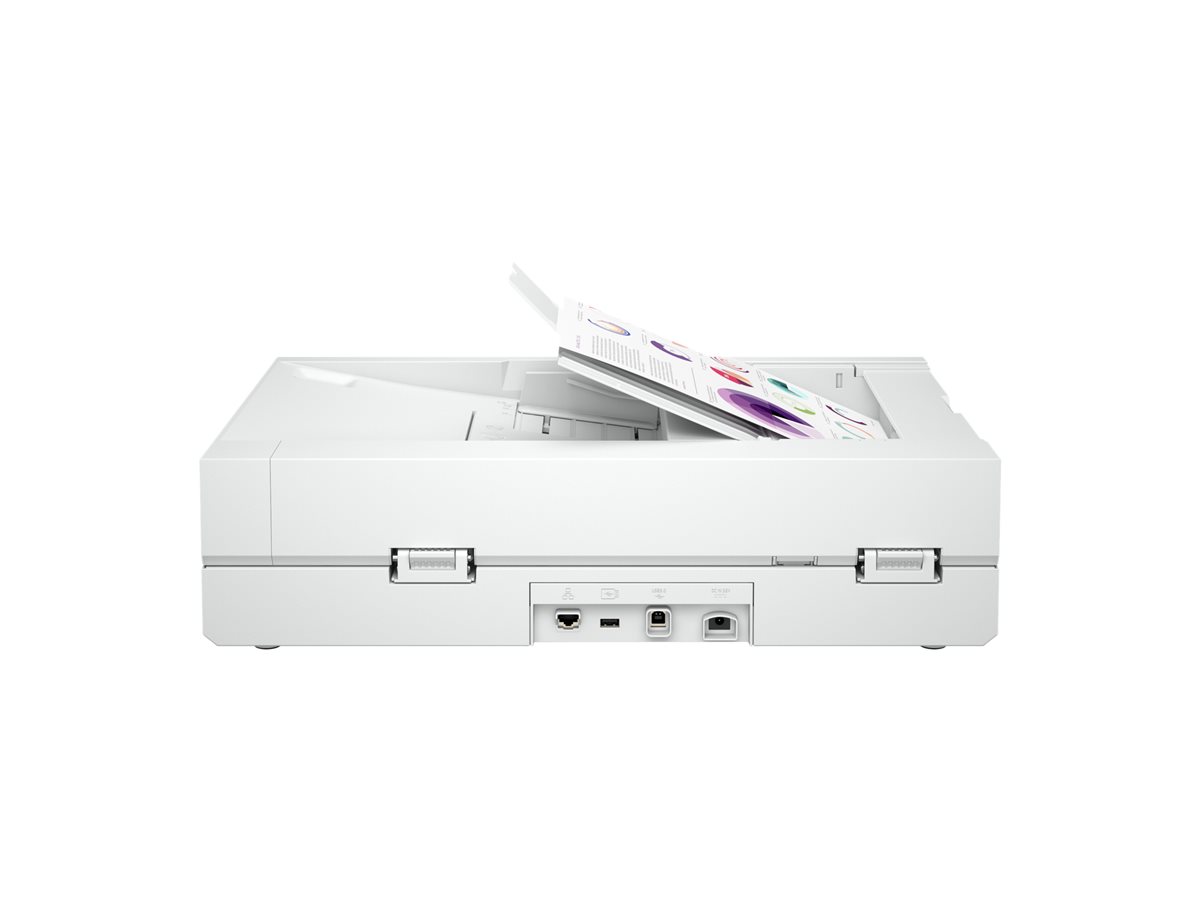 Scanner de Documentos HP ScanJet Enterprise Flow N6600 fnw1 Duplex ADF 100f A4/Legal 50 ppm 600 ppp 8000 Varreduras/Dia USB 3.0 Gigabit LAN Wi-Fi - Imagem 5