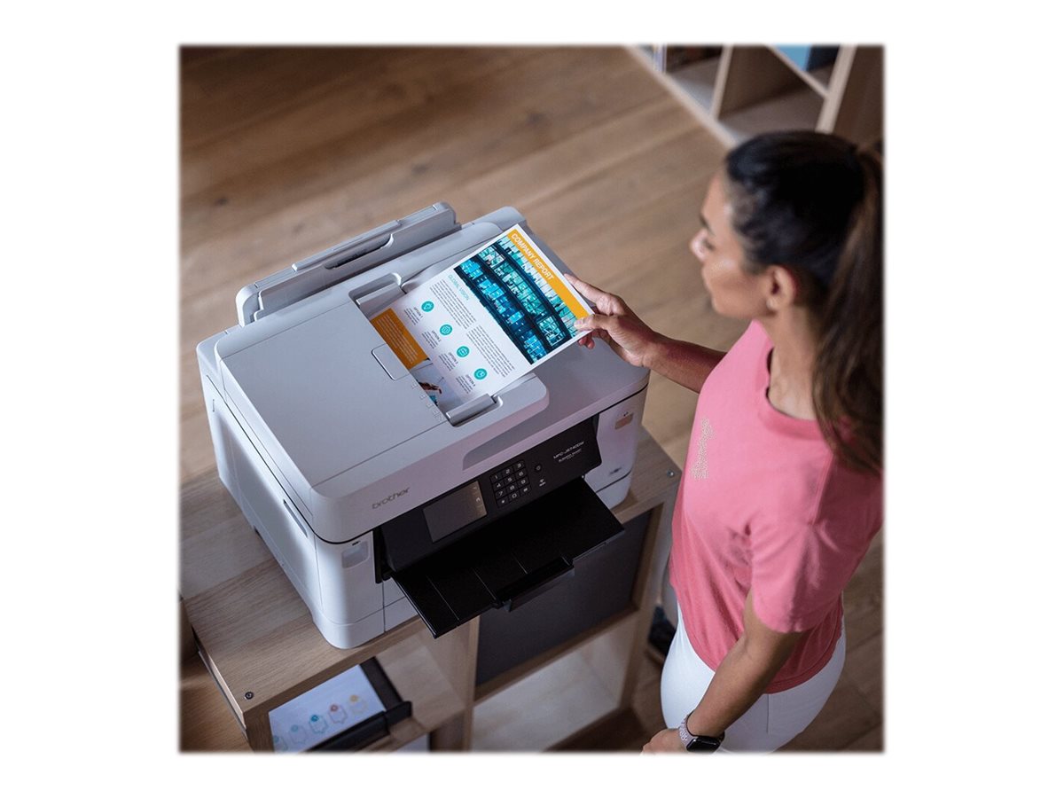 Brother MFC-J5740DW - Impressora multi-funções - a cores - jacto de tinta - A3 (media) - até 25 ppm (cópia) - até 28 ppm (impressão) - 600 folhas - 33.6 Kbps - USB 2.0, LAN, Wi-Fi(n), host USB - Imagem 7